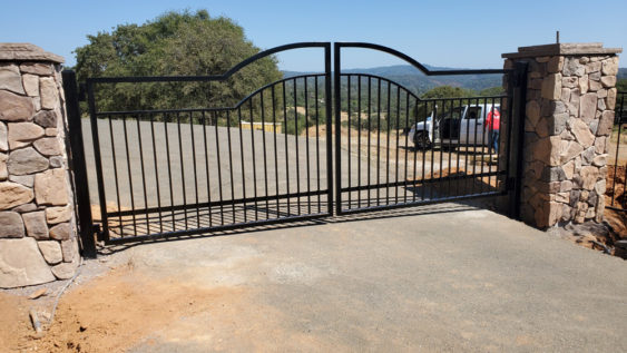 Arched Metal Gate